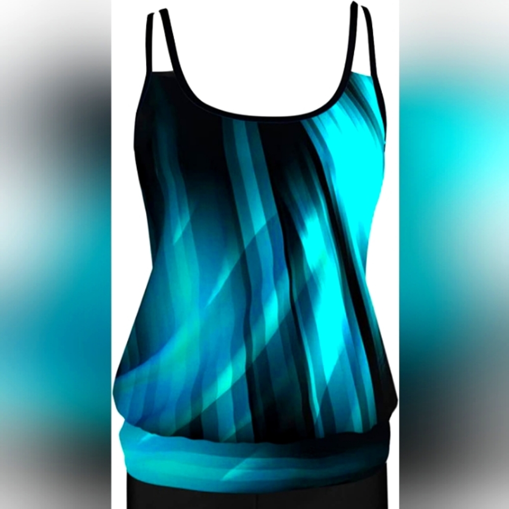 B2prity 4XL Tankini Bathing Suit for Women Tummy Control, padded top